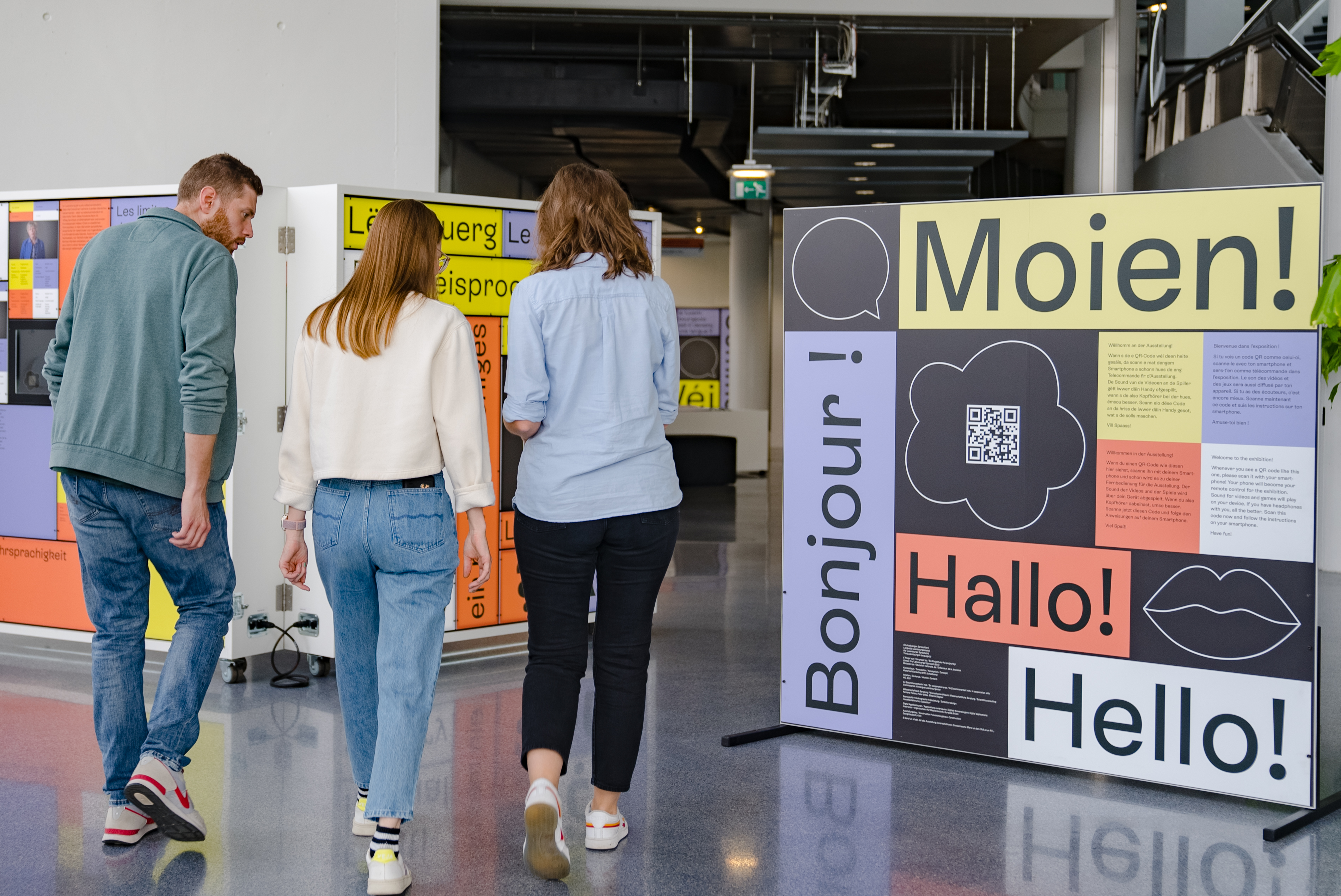 Photo de l'exposition sur les langues luxembourgeoises